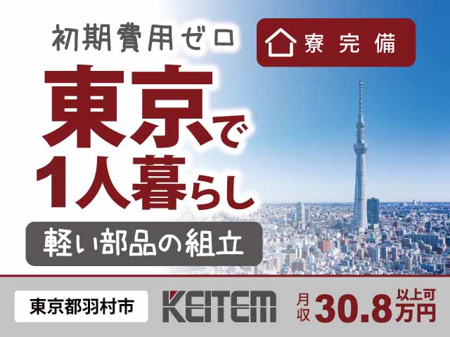 東京都羽村市神明台、求人、軽いパーツの組立や運搬	